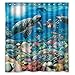Produktbild Kailey hello Bule Deep Sea Ocean Creatures Underwater World Animals 60(w) x72(h) Inch Bathroom Waterproof Shower Curtain Bath Curtains
