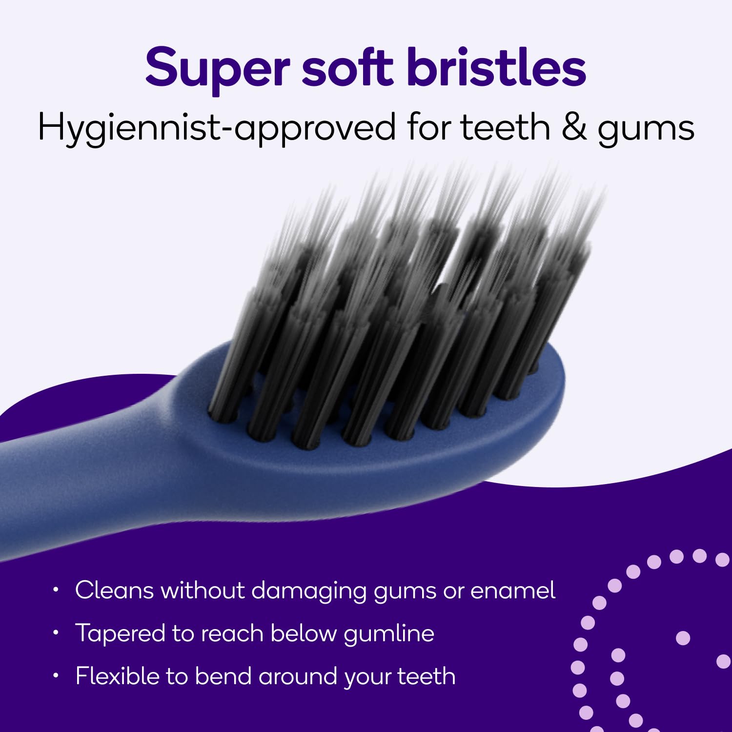 BURST Cabezales de repuesto para cepillo de dientes eléctrico Burst Pro, cerdas suaves para limpieza profunda, eliminación de manchas y placa, paquete de 3 unidades, azul cobalto