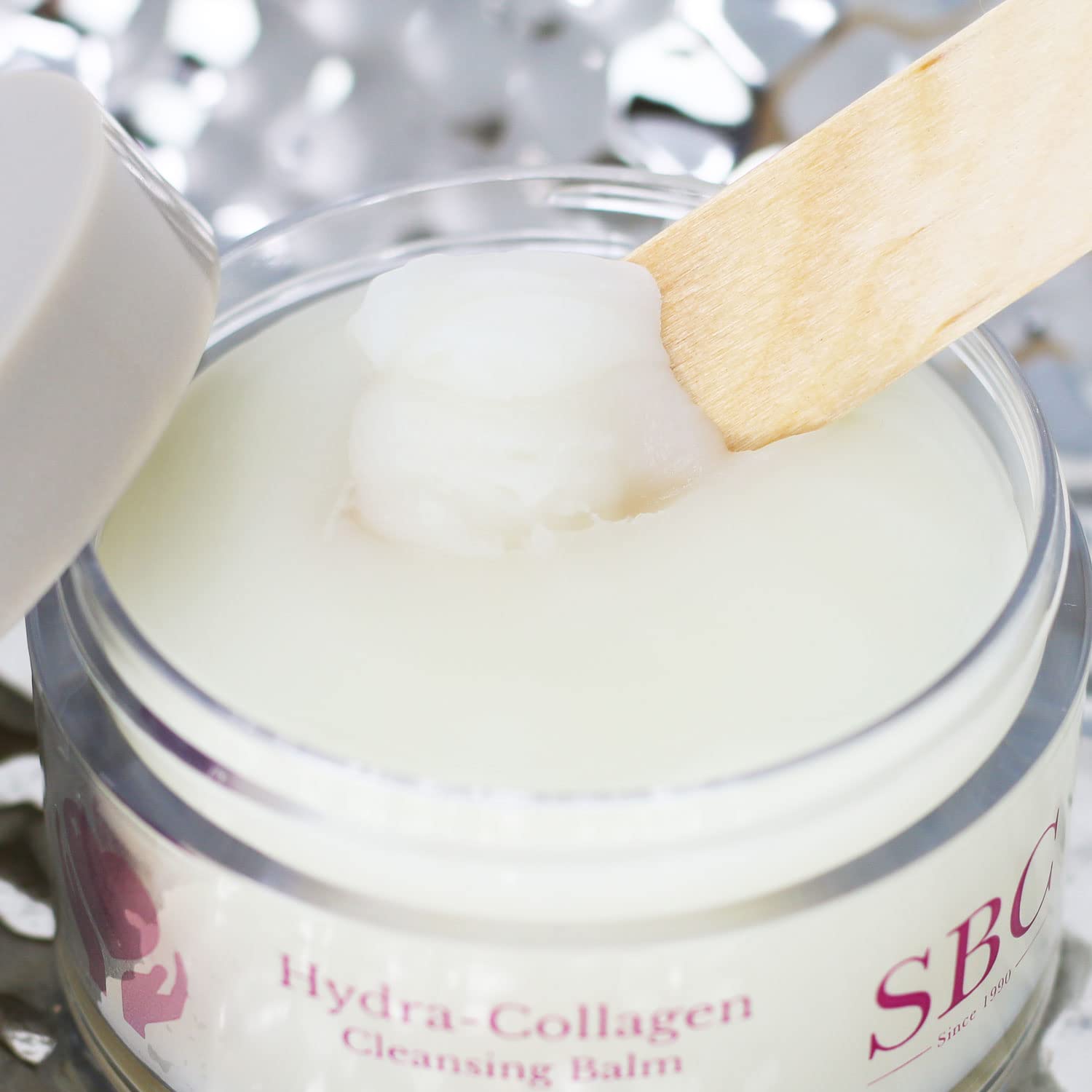 SBC Skincare - Gel nettoyant pour le visage au collagène marin - 90 g - Élimine les restes de maquillage et impuretés de la peau - Effet rafraichissant - Gel hydratant - Hydra-Collagen Cleansing Balm