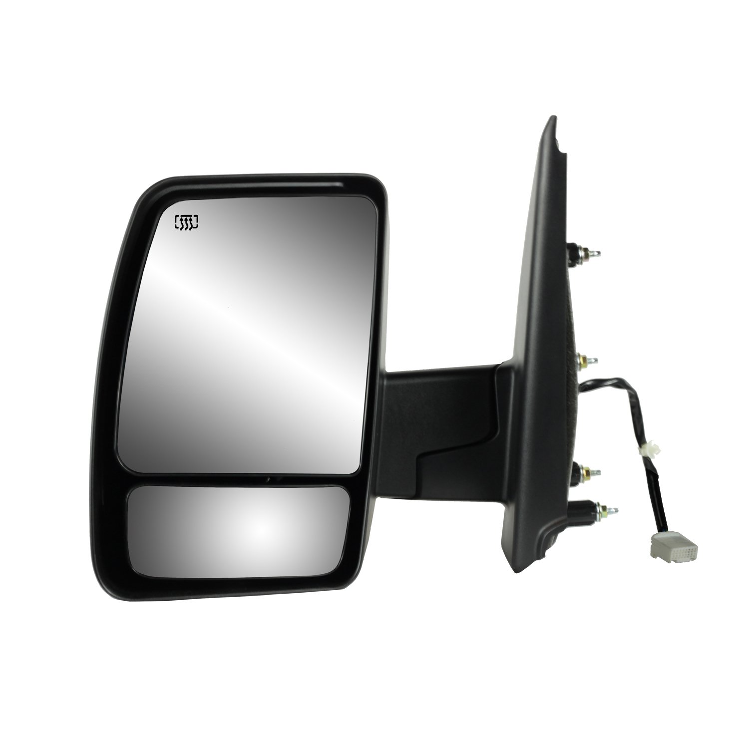Photo 1 of Fit System - 68118N Driver Side Mirror for Nissan NV 1500, 2500, 3500, Textured Black, Dual Lens Foldaway, w/o Tow pkg, Power