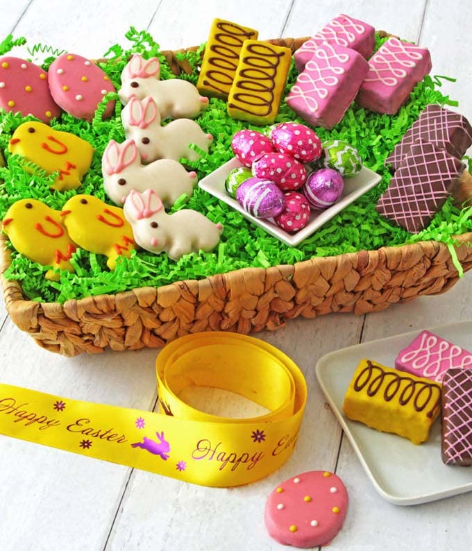 From You Flowers - Easter Cookies & Brownies Basket - Deluxe