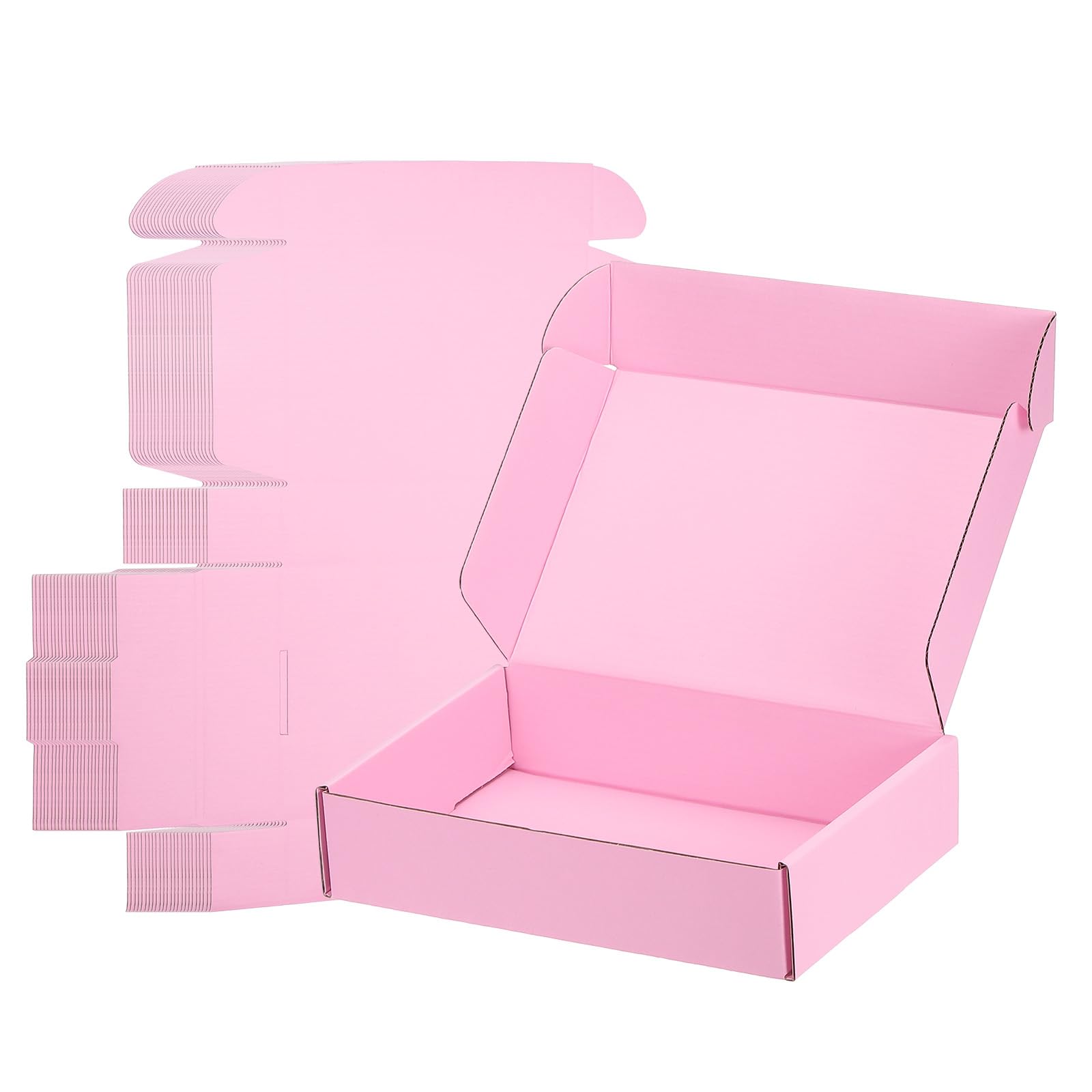PATIKIL Scatole Di Cartone Spedizioni 9x6x2 Per Piccole Imprese 25Pz Scatole Regalo Imballo Ondulato Per Spedizioni Traslochi Lavoretti Sorpresse natalizie Prodotti Da Regalare Rosa.