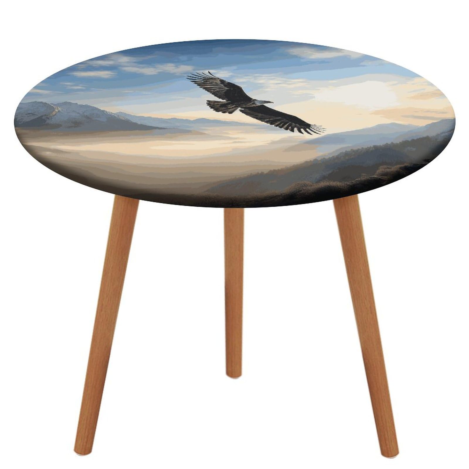 Nappe de table de pique-nique ronde qui ne s'envole pas grâce à son élastique