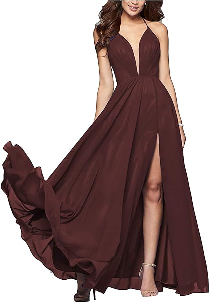 Evening dress v neck Clearance