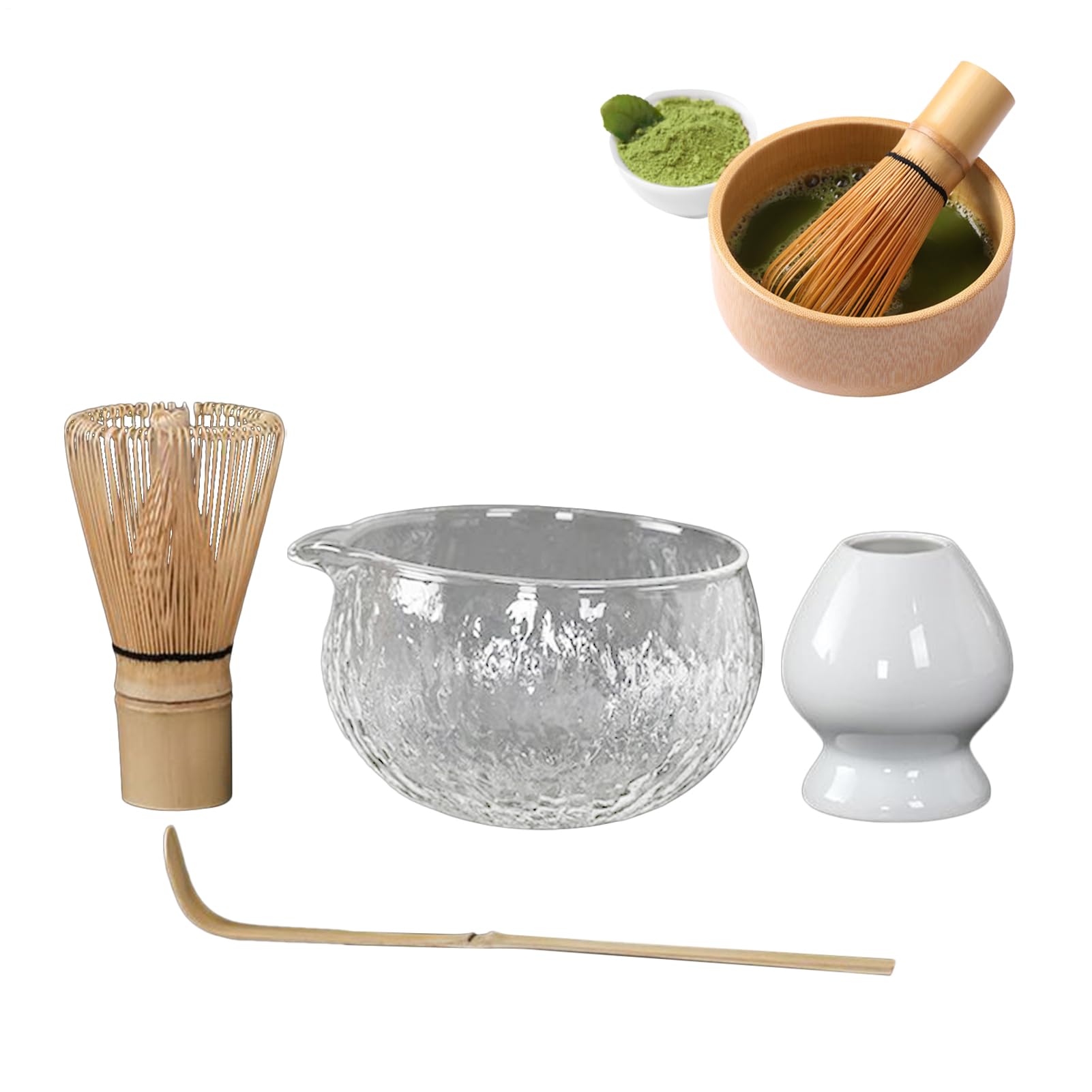 Set Matcha complet avec fouet bol et cuillère pour cérémonie du thé japonaise