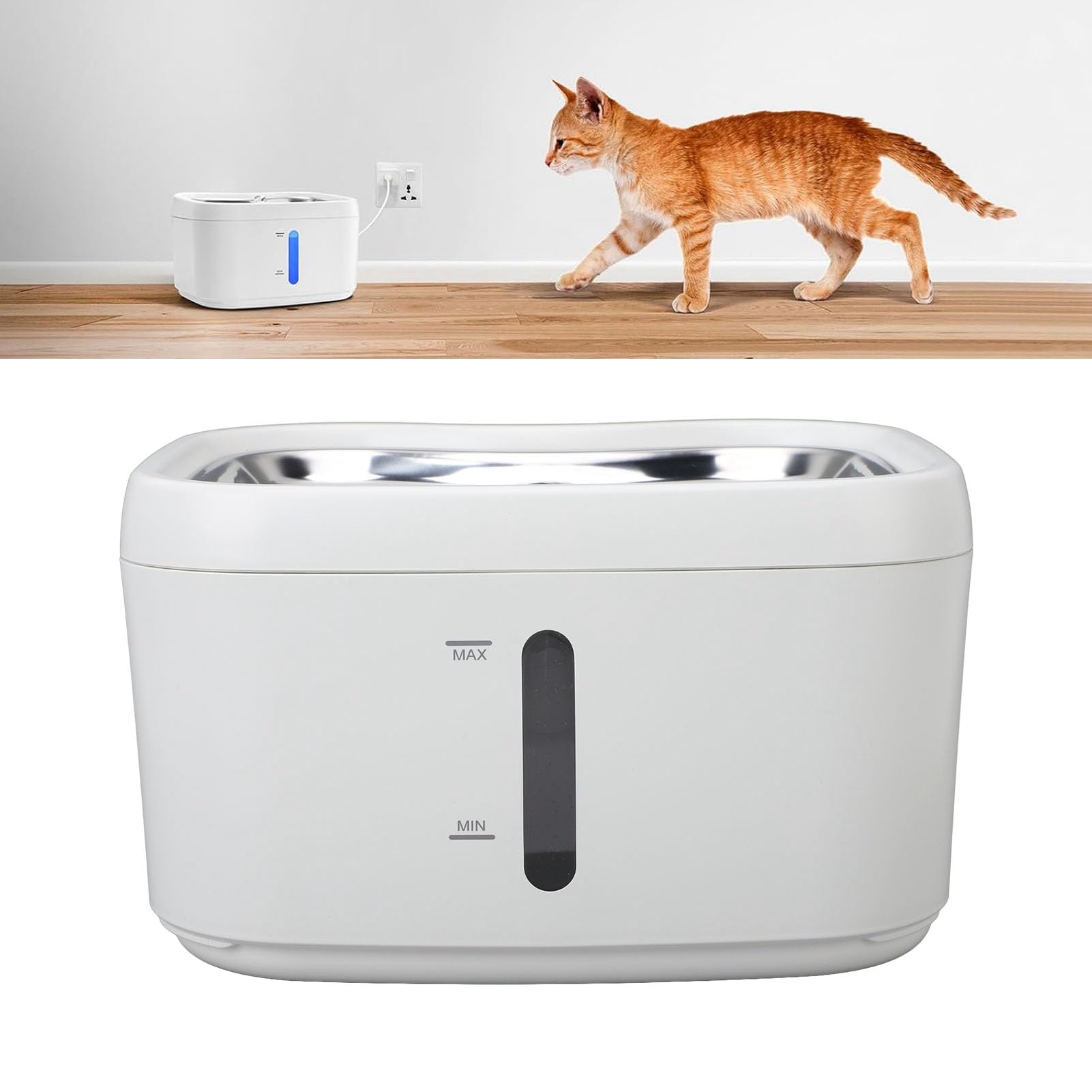 Sxhlseller Fuente de Agua Inteligente para Gatos 2.5L Control por App
