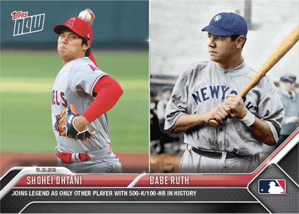Amazon.co.jp: 大谷翔平 2023 Topps now エンゼルス ベー