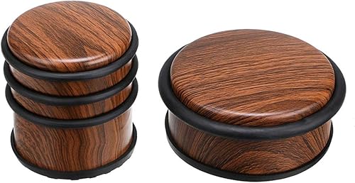 Vista 6 de Sumnacon Tope de puerta de piso resistente sin taladro, tope de puerta de acero inoxidable duradero con goma antideslizante, cuña de seguridad