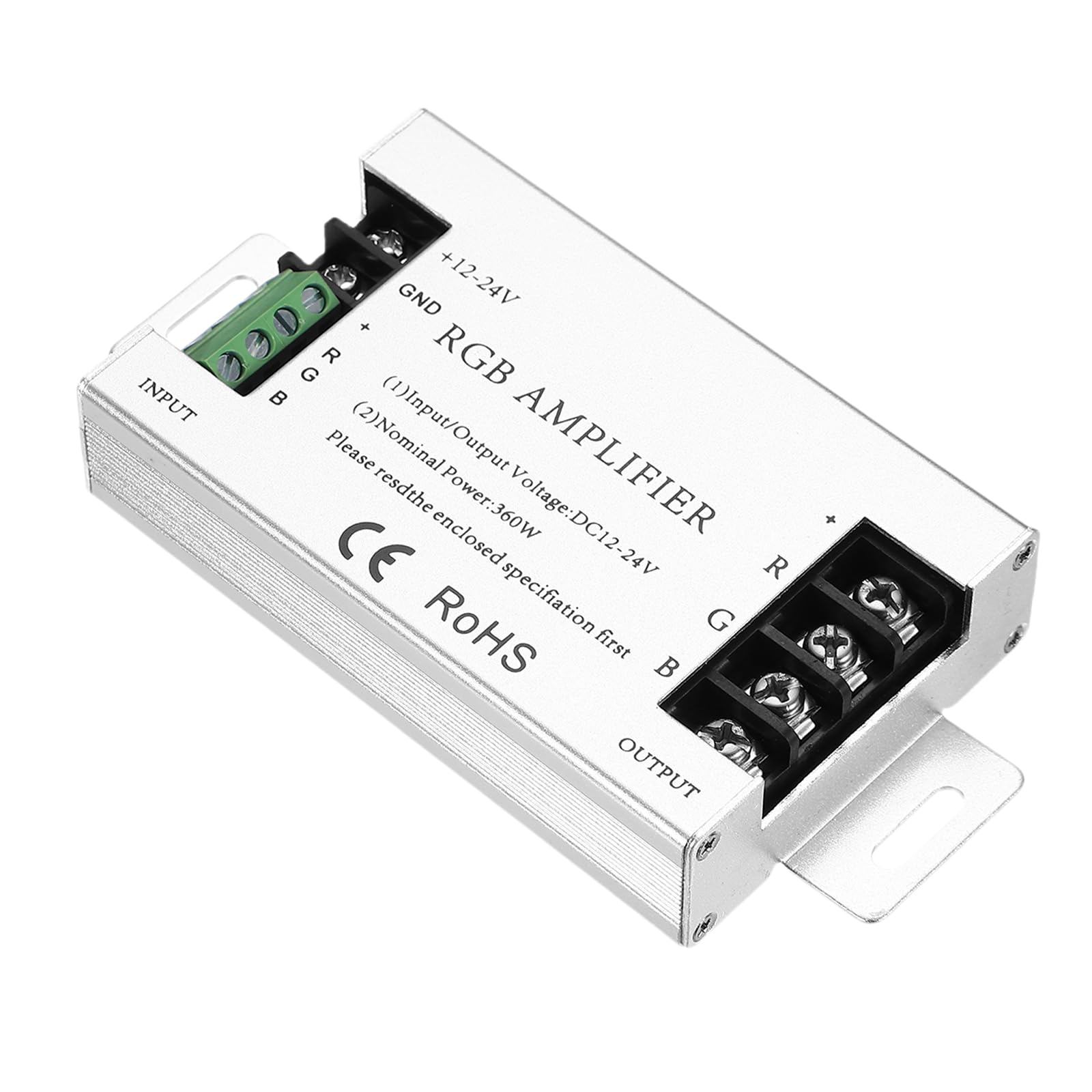 VIAPUICE RGB LED Signal Amplifier DC12-24V 360W - Silver