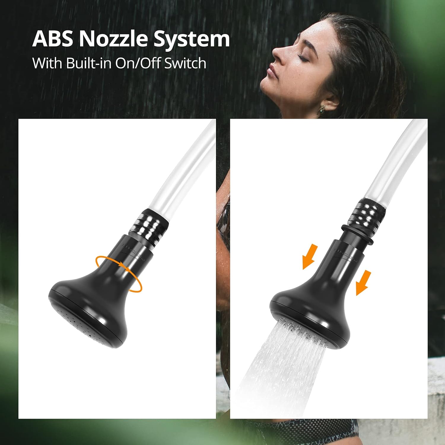 Extremus Rainbow Falls Camping Shower, 6.6 Gallons/25L Camp Shower Bag, Solar Heating Black PVC Bladder, Built in Thermometer, Mesh Pocket, ABS Nozzle System, Portable Solar Shower for Camping : Sports & Outdoors