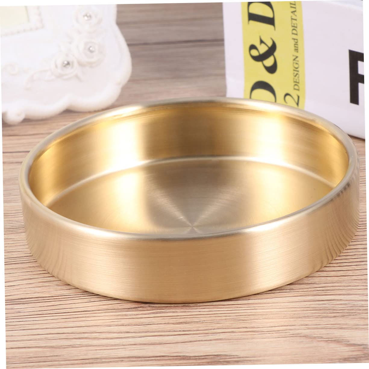 KOMBIUDA 2piezas Almacenamiento Decorativo De Joyas y Artículos Bandeja De Almacenaje De Organizador De Cosméticos y Accesorios Para Encimeras