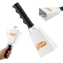 Cowbell Noise Maker 9 Inch Cow Bells For Sporting Events,Cowbell Instrument with Ergonomic Handle,Cow Bells Noises Makers Chimes Alarm,for Stadium Cheers, Celebratory Noise Maker