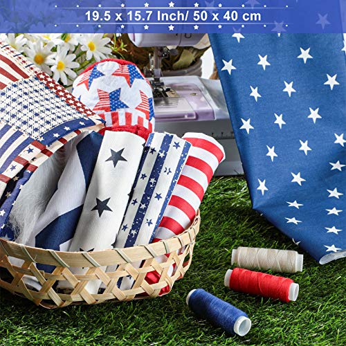Tatuo-12-Pcs-Patriotic-Fat-Quarters-157-x-196-Inch-Stars-and-Stripes-Fabric-Independence-Memorial-Day-4th-of-July-American-Flag-Print-Quilting-Fabric-Bundles-for-DIY-Jeans-Sewing-Patchwork-Material Tatuo 12 Pcs Patriotic Fat Quarters 157 x 196 Inch Stars and Stripes Fabric Independence Memorial Day 4th of July American Flag Print Quilting Fabric Bundles for DIY Jeans Sewing Patchwork Material