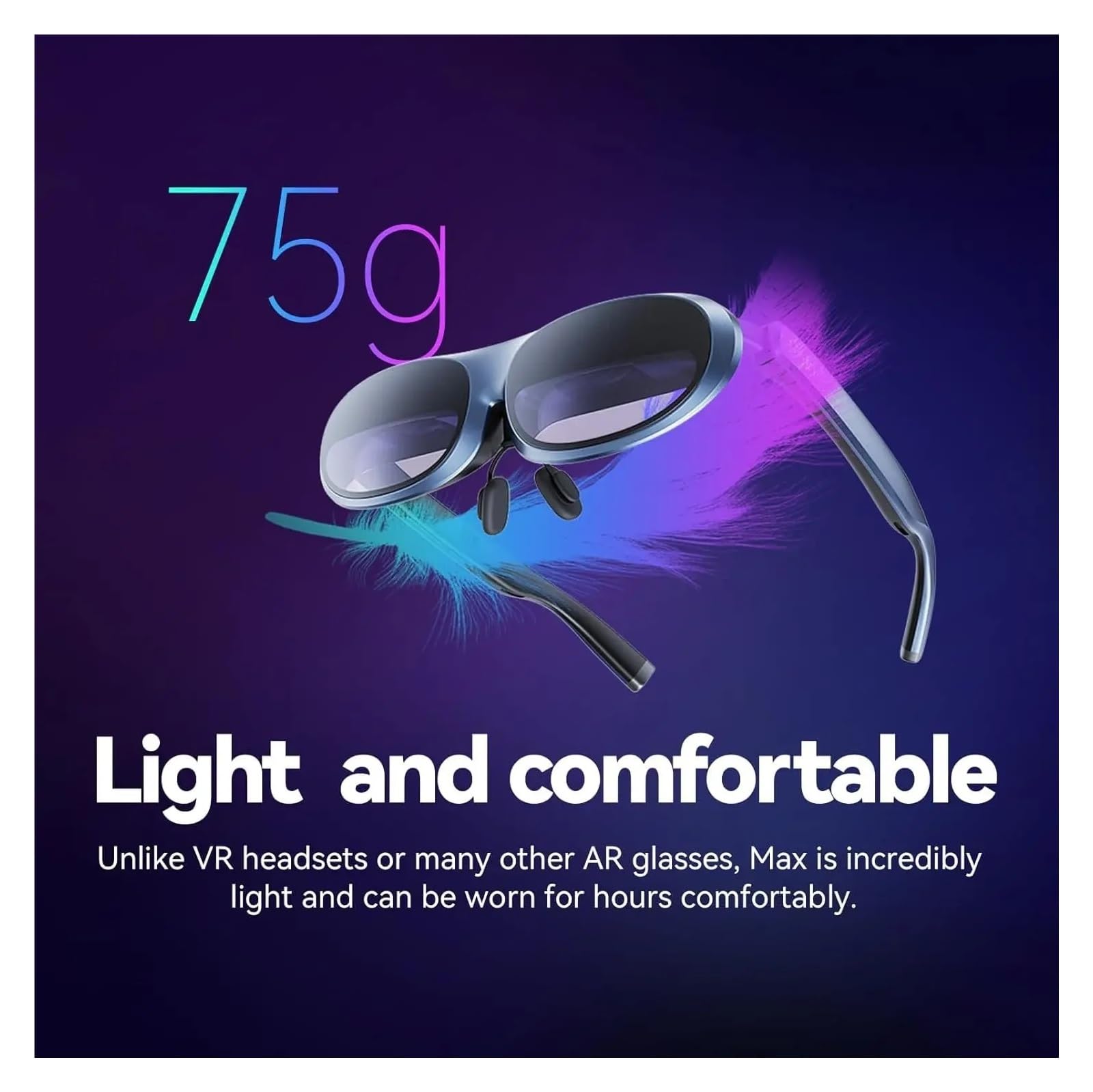 Compatible For Rokid AR Joy Pack AR Glasses, Smart Glasses Max With Station, 360" Micro-OLED Display, Google Play, Media Streaming
