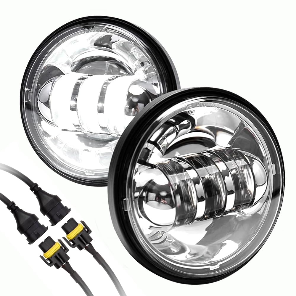 4.5 Inch Motorcycles LED Davidson fog Lights for Harley Davidson Road King Street Electra Glide Ultra Limited Special Low CVO Tri Deluxe Classic Switchback Screamin Heritage Softail Slim 114 107 2PCs