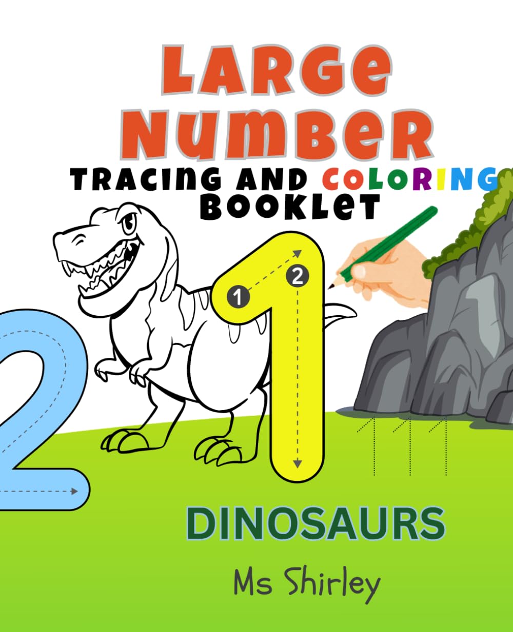 Large Number Tracing and Coloring Booklet: Dinosaur Theme | Book for Toddlers & Preschoolers | Numbers (1-20) | Fun Tracing Book to Color for Kids ... 20 Dinosaurs (Large Number Tracing Series)