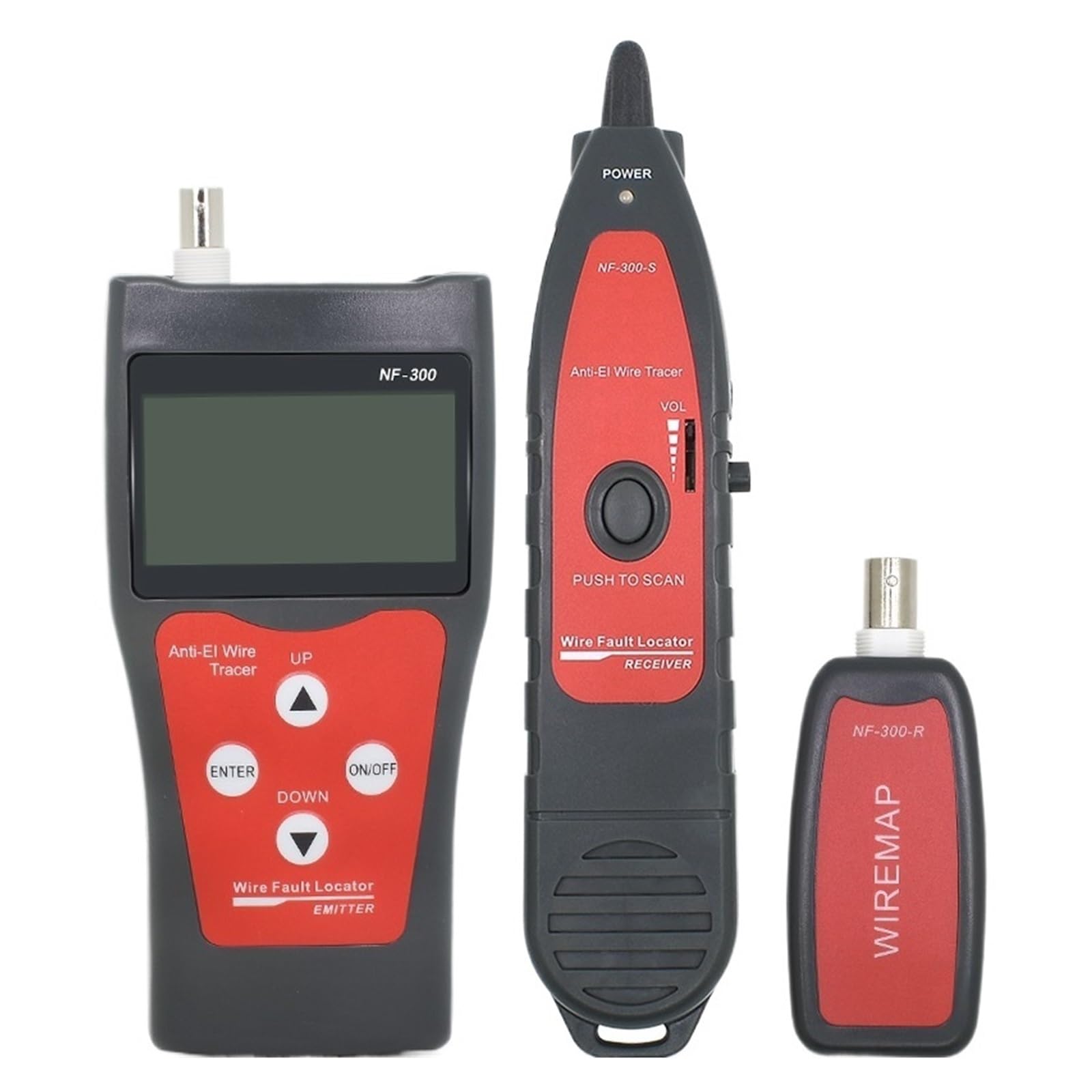 NF-300 LAN-Tester RJ45 RJ11-Kabeltester LCD-Netzwerk-Koax-Kabeltester Wire Tracker Anti-Interferenz-Netzwerk Präzise Schnelle Diagnose