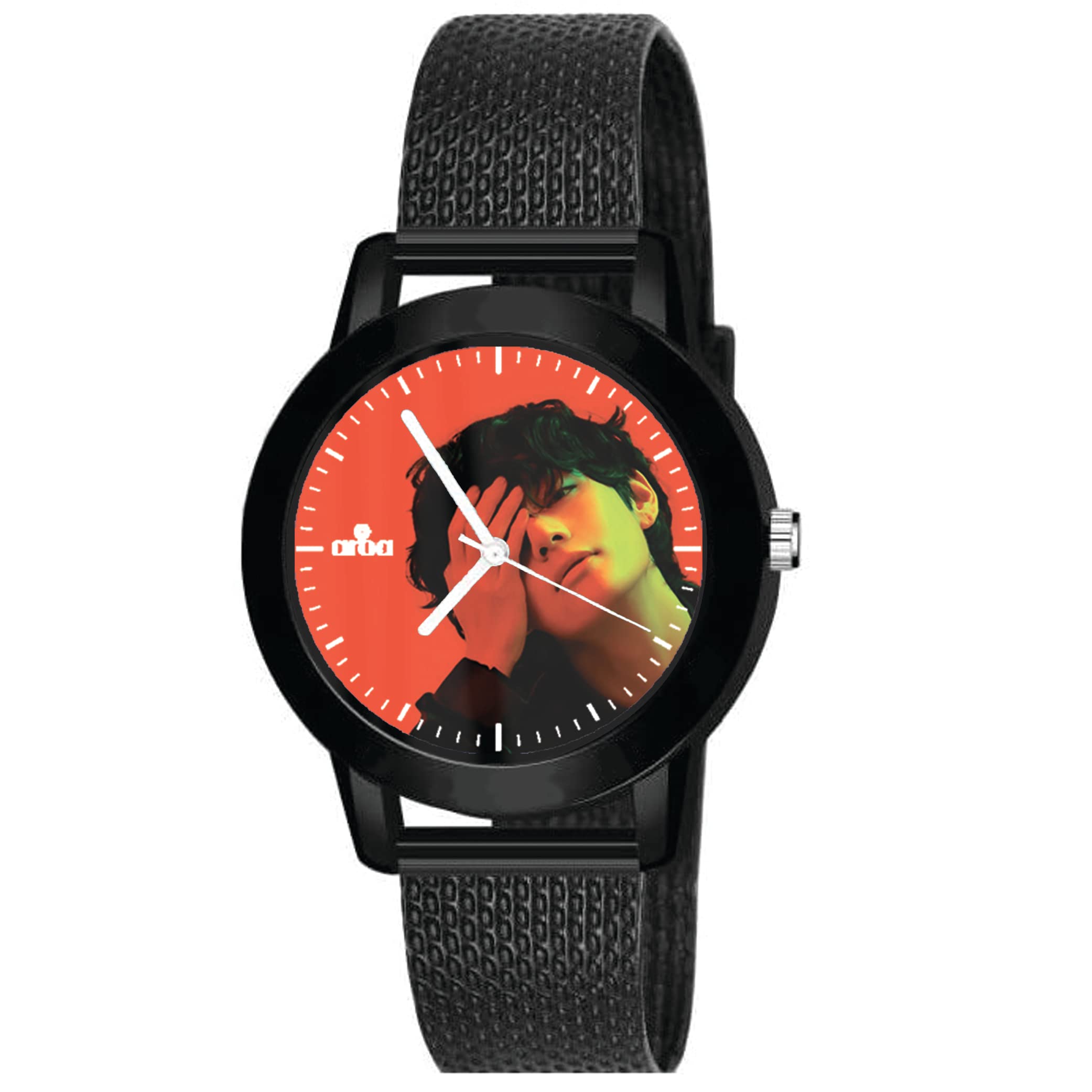 AROA Watch for Womens with Kim Taehyung - River Model :453 in Black Metal Type Rubber Analog Watch Red Dial for Women Stylish Watch for Girls (B0C3RQ728N) Amazon Price History, Amazon Price Tracker