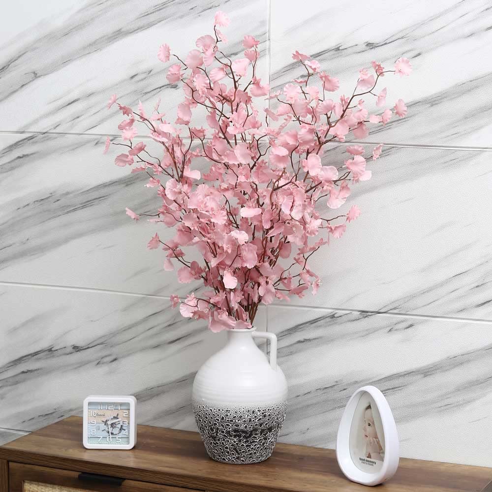 YATAI Pack of 2 Artificial Dancing Orchid Flowers, Elegant Lifelike Silk Orchid Plant, Long-Lasting Dancing Lady Orchid Faux Flower, Long Stem Fake Flowers Perfect for Home Decor & Wedding Decor Pink