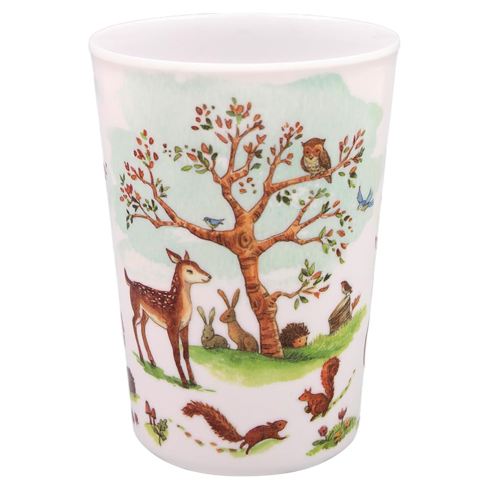 The Leonardo Collection Forest Friends Beaker | British Designed Ceramic Coffee Beaker | Designed By Finola Stack | Lovely Cups for Tea & Coffee | Coffee Cup for Home or Work
