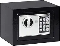 Cofre Eletrônico Digital Teclado Com Senha e 2 Chave Extra Residencial e Comercial