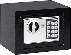 Cofre Eletrônico Digital Teclado Com Senha e 2 Chave Extra Residencial e Comercial