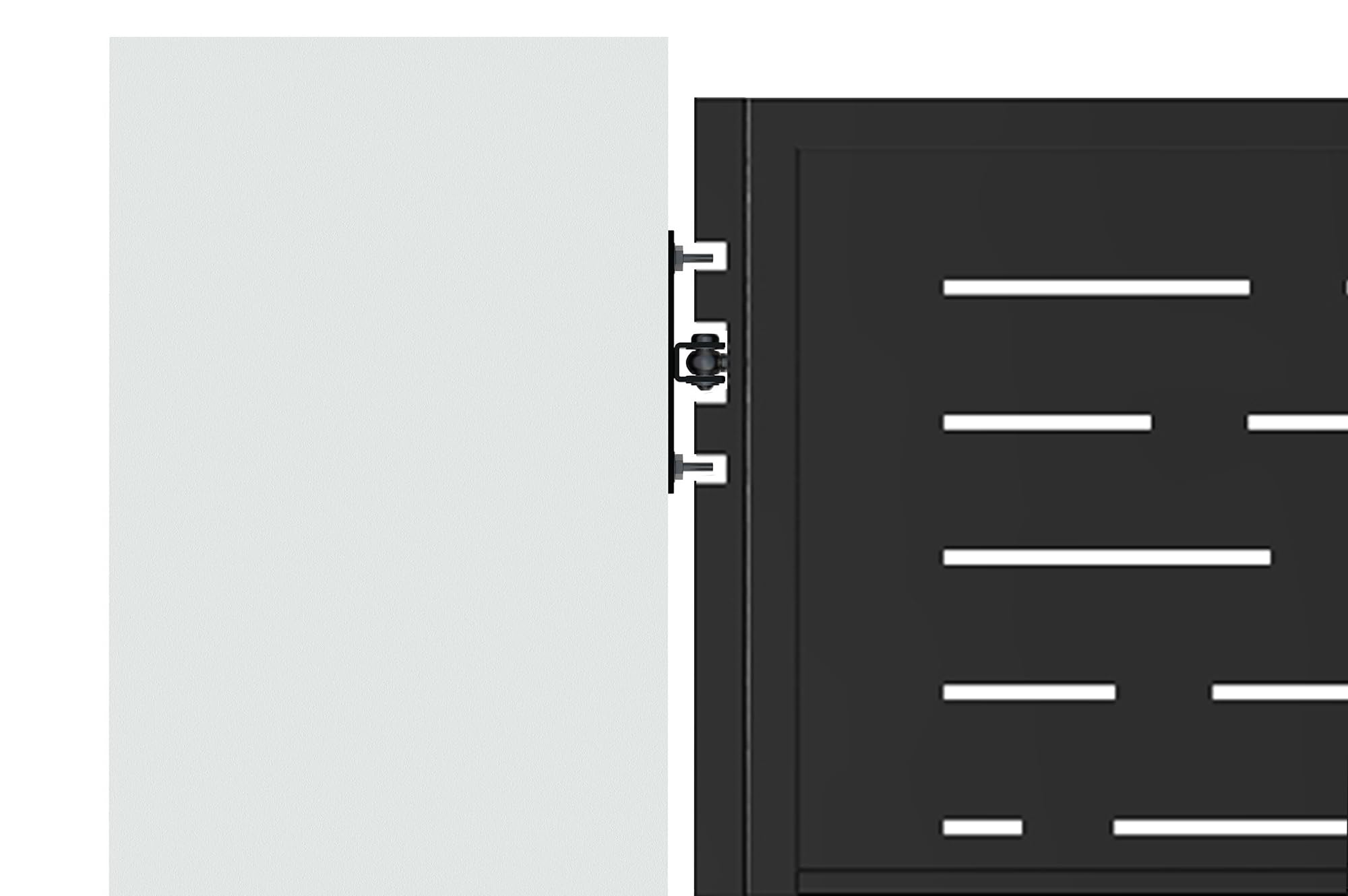 Casanoov Portillon acier 1m NALI ARLBERG H.140cm Noir mat