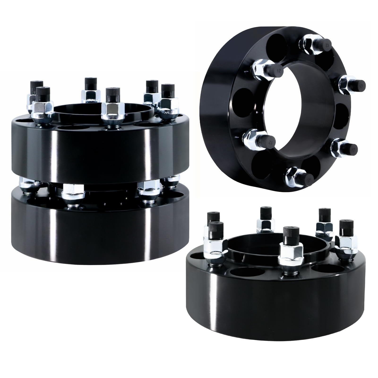 BDELI 6x135 Wheel Spacers 2 Inch Compatible with 2004-2014 F150 Expedition, 03-14 Lincoin Navigator Mark LT, M14x2.0 Thread 87.1mm Center Bore 2"(50mm) Thick 6 Lug Hub-Centric Wheel Adapters, 4Pcs