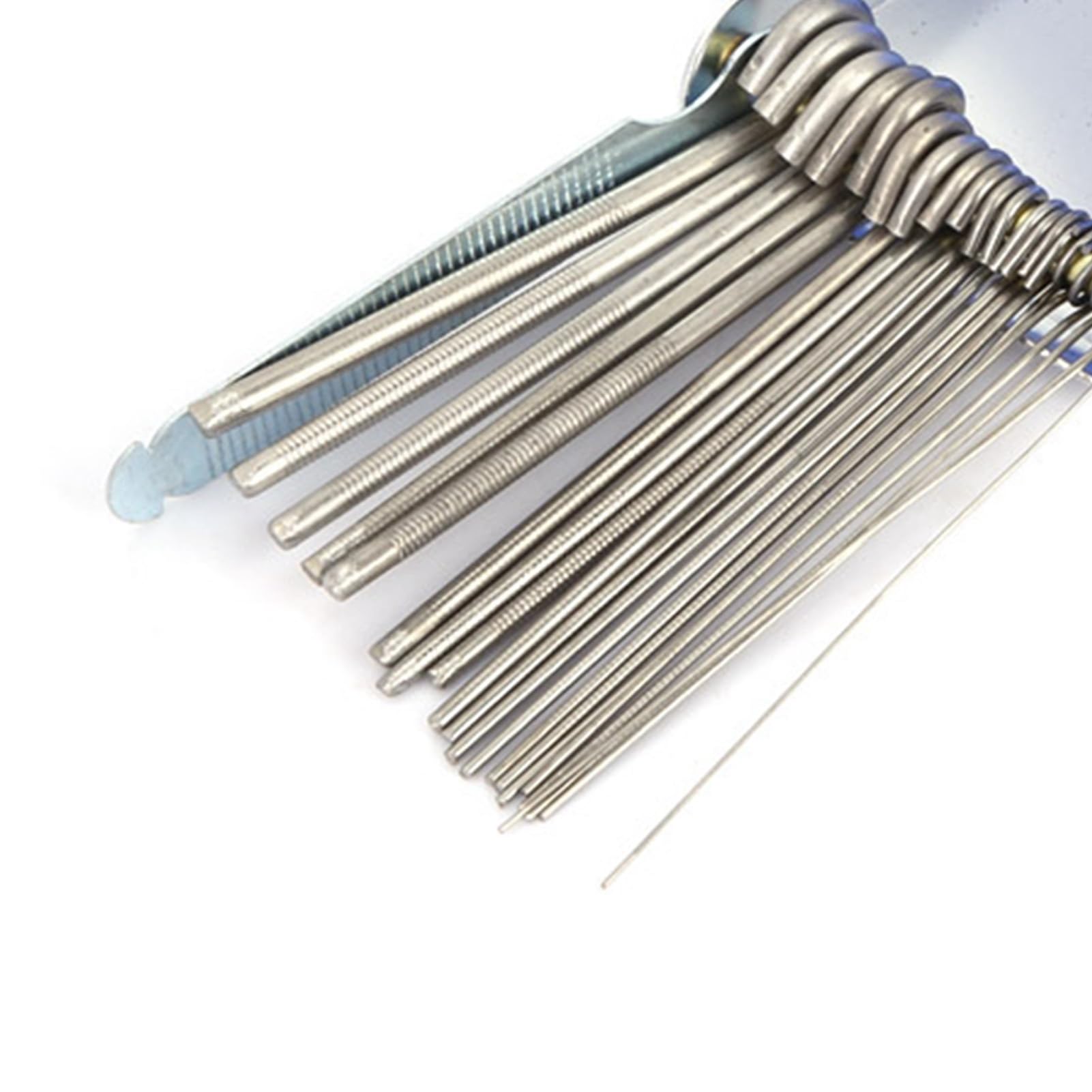 Klanata Gas Welding Tip Nozzle Cleaner, 21Pcs Stainless Steel File Set for Soldering & Welding Pins, Professional Cleaning Tool for Gas Welding