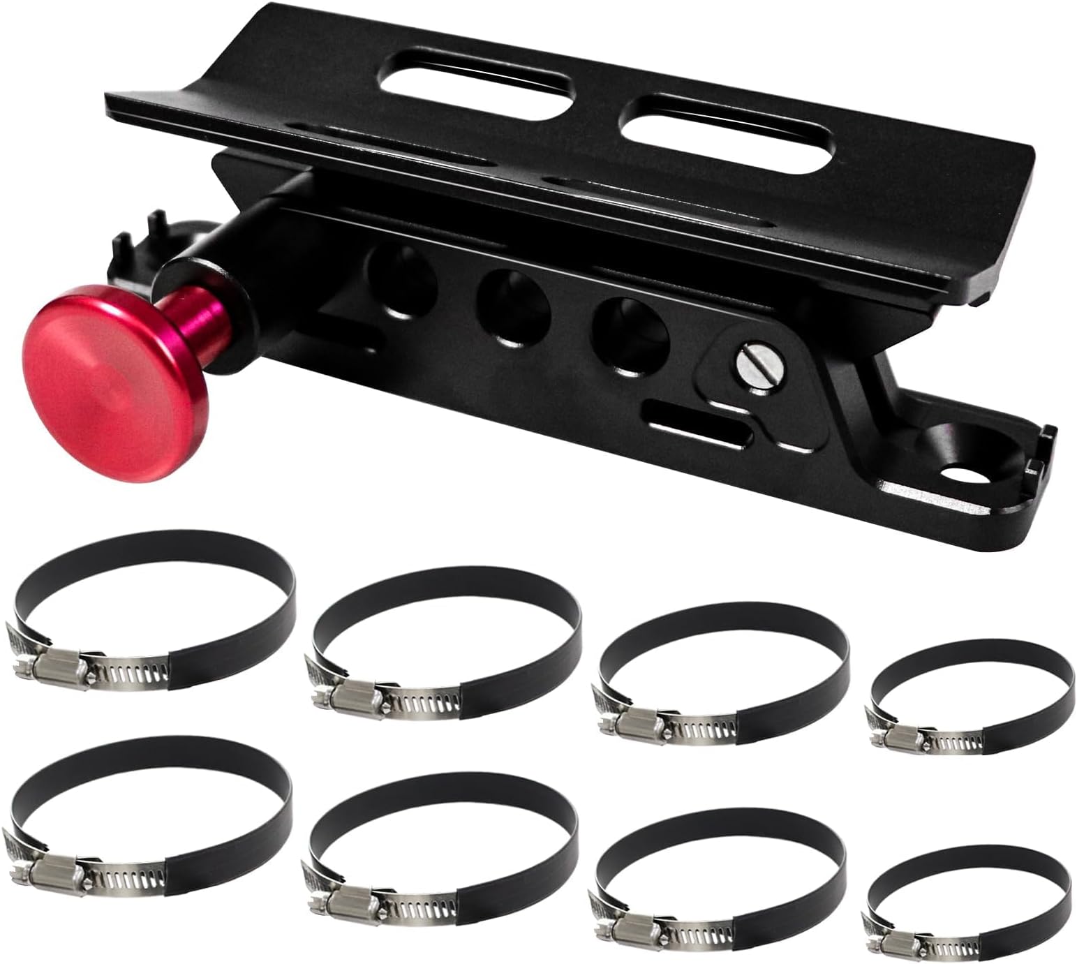 Bestaoo Adjustable Roll Bar Fire Extinguisher Mount Holder for Jeep Wrangler TJ JK JKU JL UTV Polaris RZR Ranger Camper Van, Aluminum, Quick Release