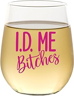 CEDAR CRATE MARKET 21st Birthday Gifts for Her, Women, Happy 21 Year Old Funny Wine Glass, Cool Unique Present for Daughter, Best Friend, Female, Party Decorations ideas, 15 oz, Made in USA
