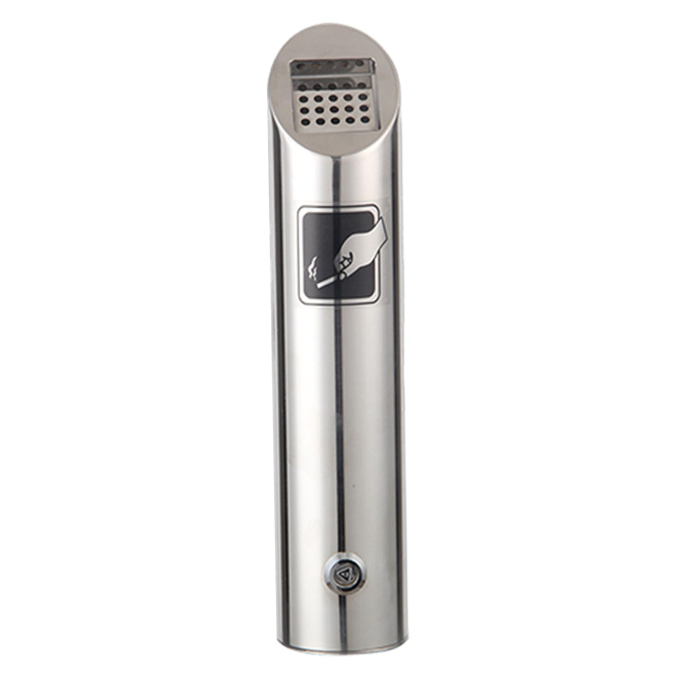 Xdyyjrasa Outdoor Ashtray - Stainless Steel Cigarette Butt Disposal Bin, Lockable Rain-Resistant