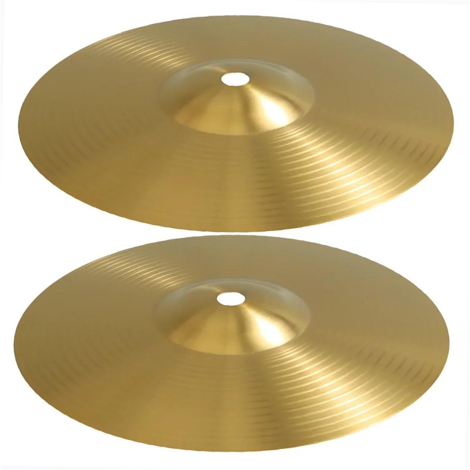 2 Pezzi 24,3x24,3 Cm Piatti Pratica Tamburo Crash Splash Metallo In Lega Per Batteria