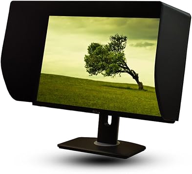 iLooker-23E 23&24-inch Ultr-Slim Frame LCD LED Video Monitor Hood Sunshade Sunhood for Dell HP Viewsonic Philips Samsung LG EIZO NEC ASUS ACER BENQ AOC Lenovo, Fits Monitor Frame Width 530-550mm