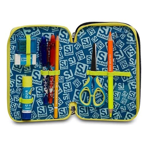 SJ Gang Astuccio Scuola 3 Zip Bambino - Triplo