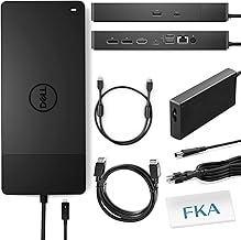 Dell WD19TBS Docking Station, Performance Dock WD19TBS with 180W Power Adapter + 130W Power Delivery + HDMI Cable + DisplayPort Cable