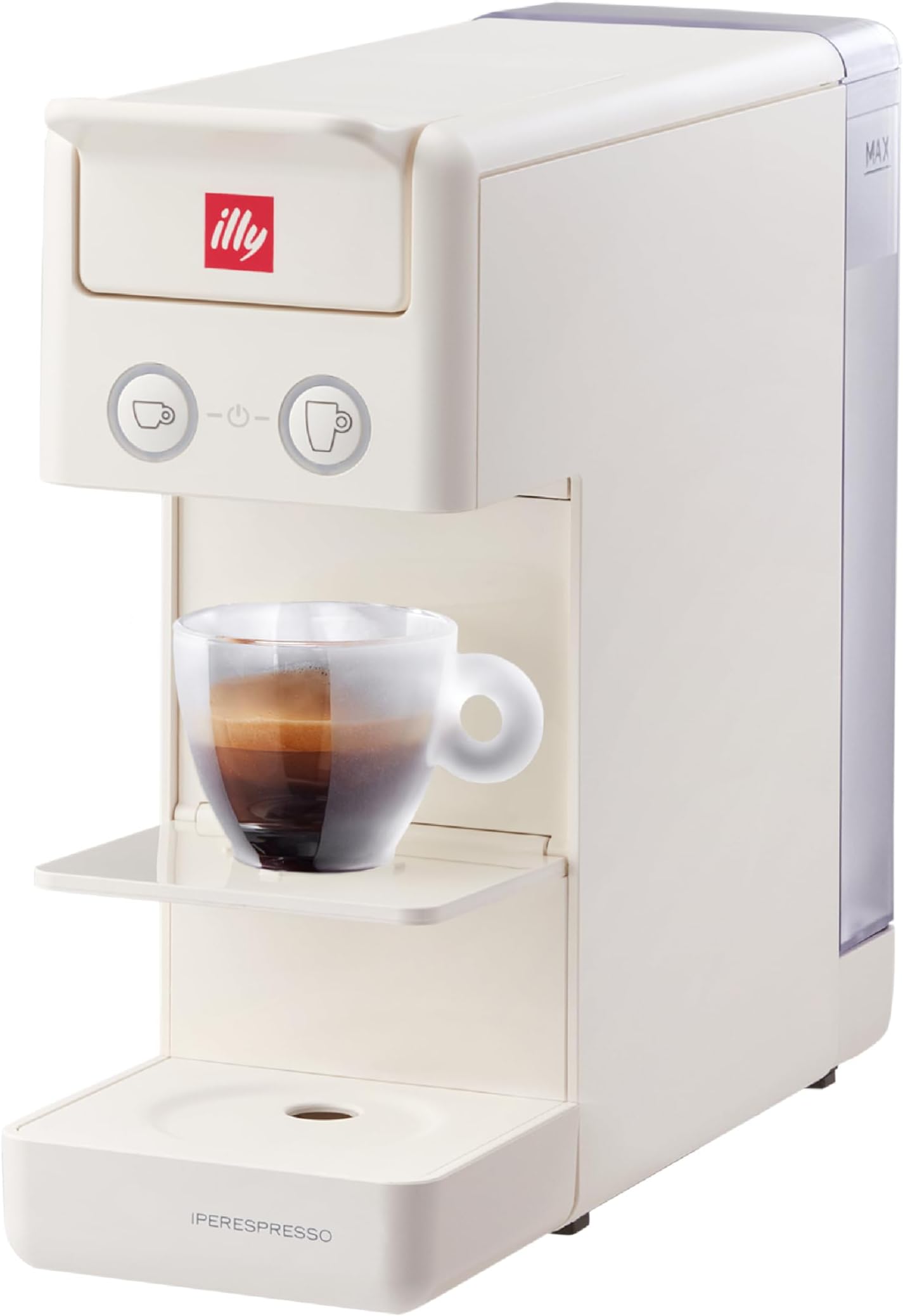 illyY3.3 Espresso Machine, Single Serve Coffee Machine for IperEspresso Capsules, Single Cup Espresso Maker (White)