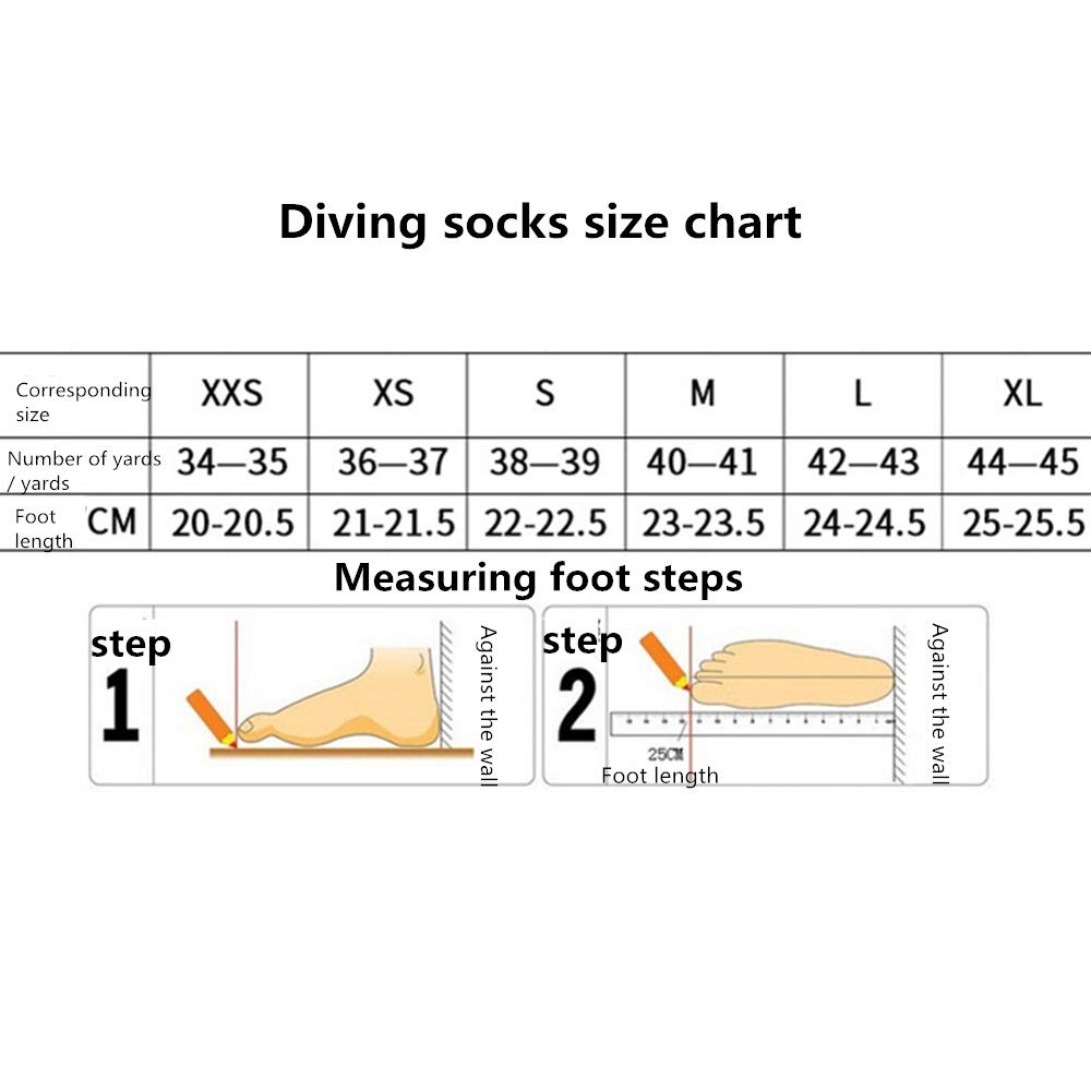 Calzini per Immersione Calzini da calcio e beach volley in neoprene 3 mm per Snorkeling Nuoto Surf