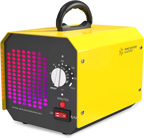 Home Sanitizer Solutions Ozone Generator for Home and Commercial Use -10,000mg/h, O3 Air Purifier and Ionizer Machine