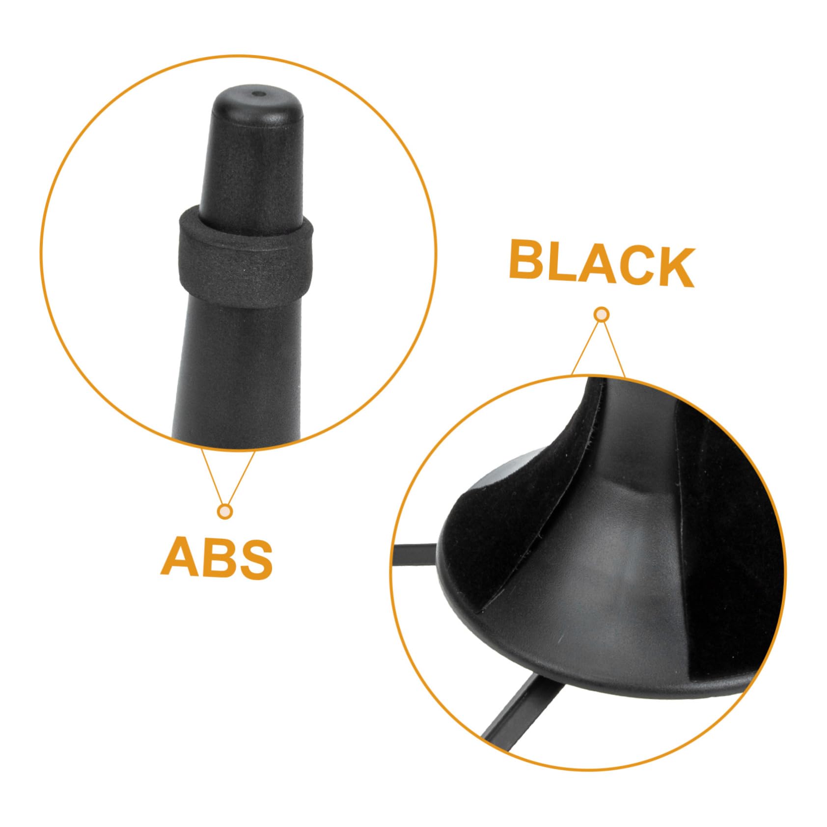 ifundom Supporto per Tromba Design Pieghevole in Metallo Nero e Struttura Stabile Base a Cinque Gambe per Uso Interno ed Esterno