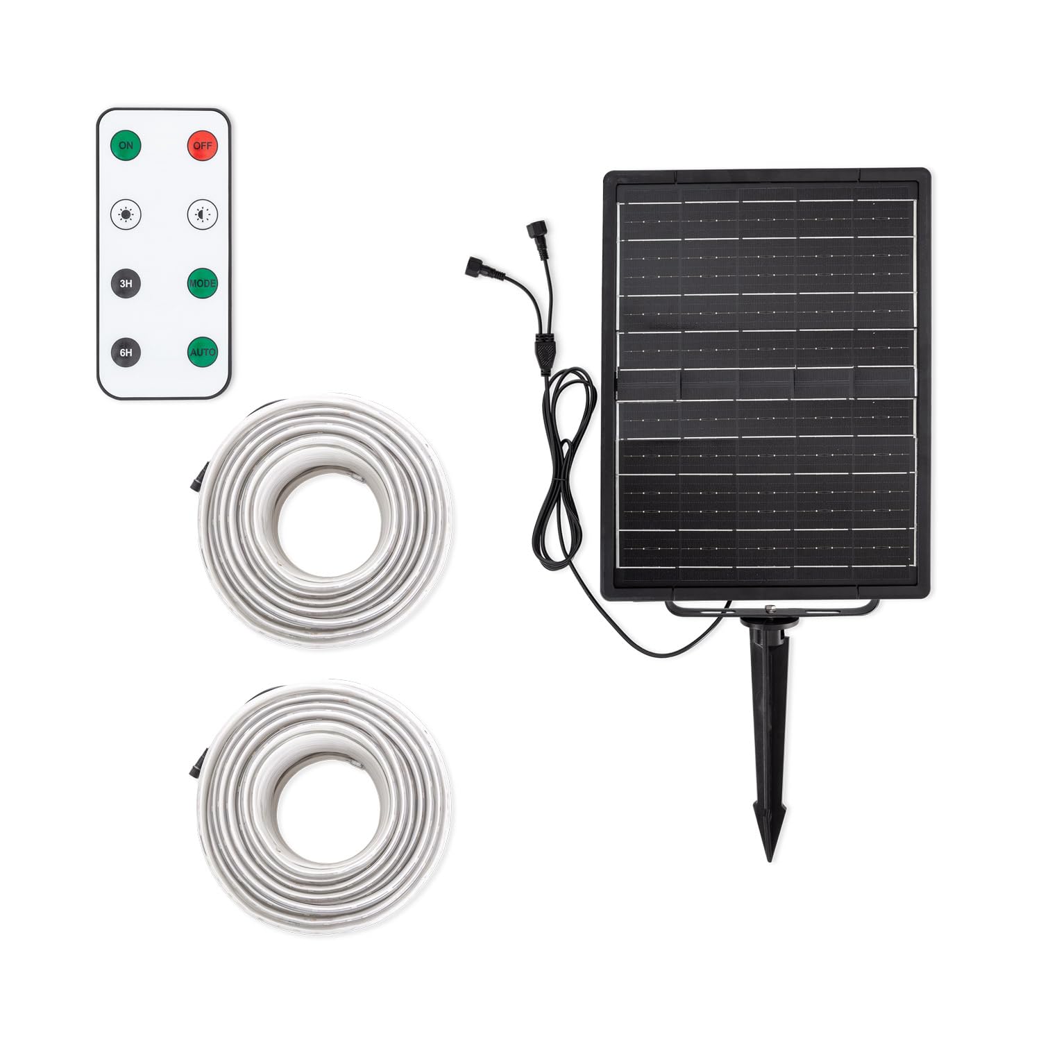 LEDKIA LIGHTING Tira LED Exterior Solar 24V DC SMD2835 60 LED/m 30m IP65 Ancho 12 mm Corte 100 cm RGB