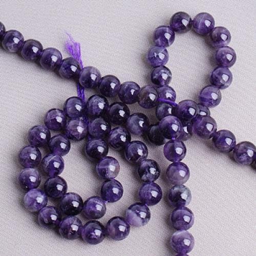 Amethyst Round Gemstone Loose Beads Strand 8mm / 15 Inch