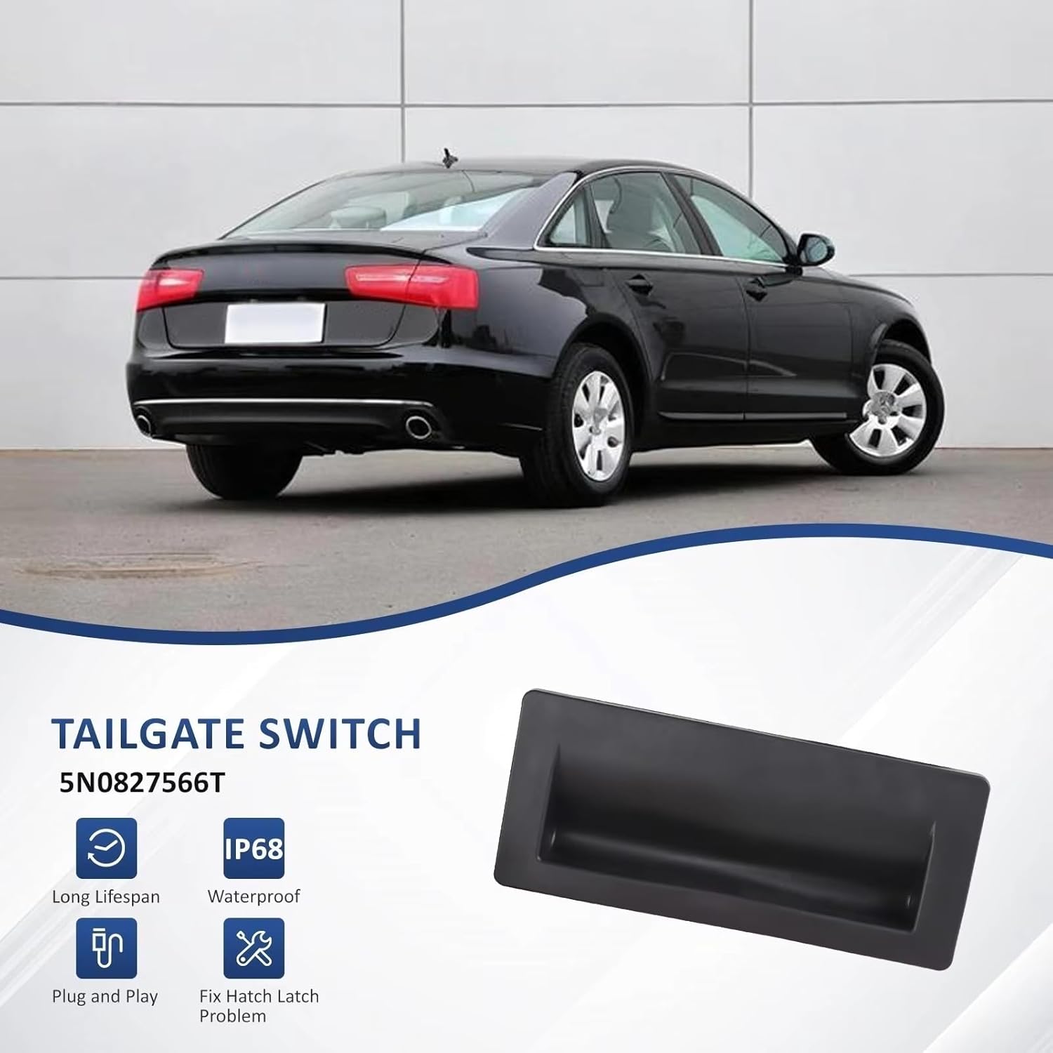 Car Rear Tailgate Switch Boot Lid Tailgate Boot Opening Switch Replacement 817201W220 Trunk Opening Release Switch Button for Rio 2011-2017