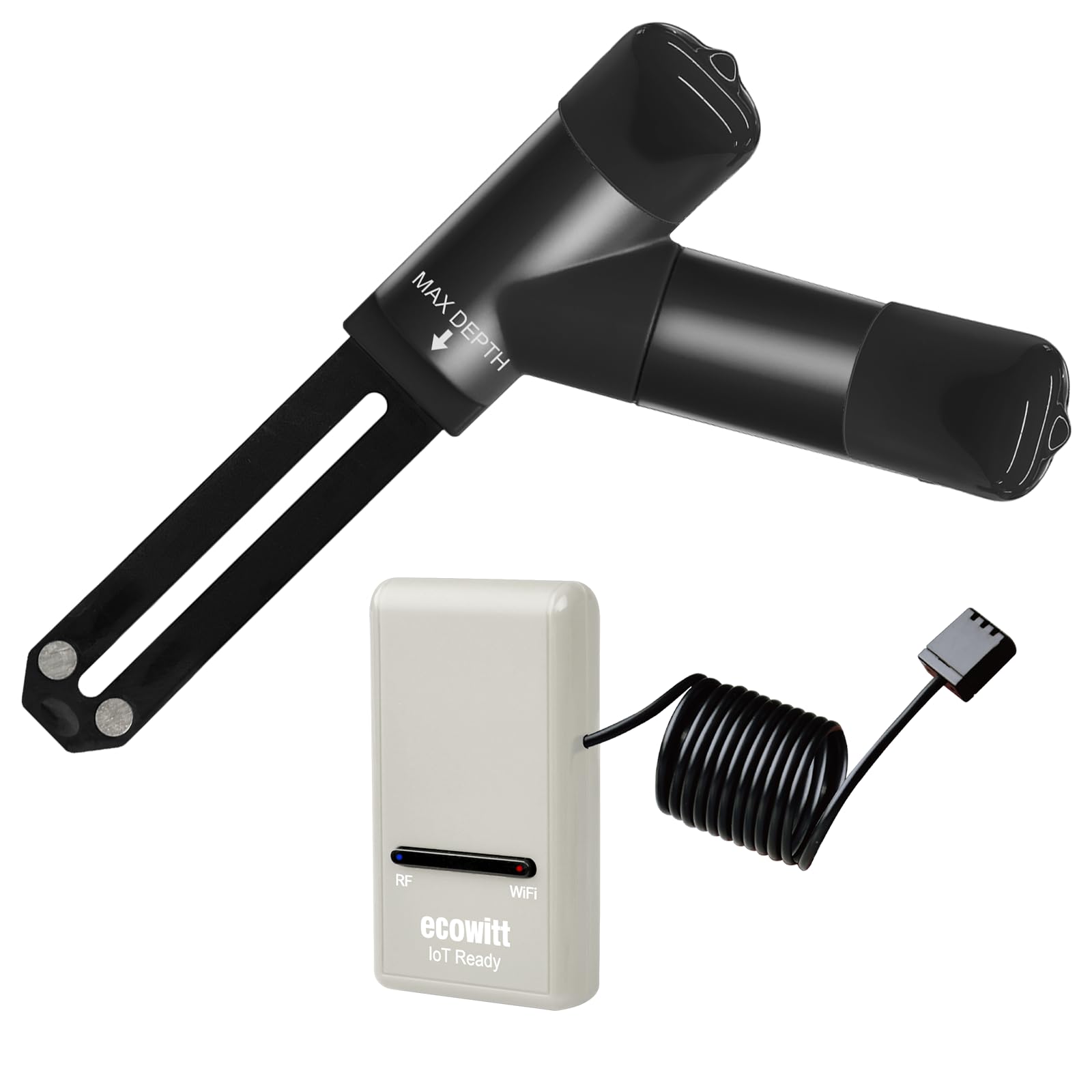 ECOWITT GW1212, 16-Channels 3 in 1 Soil Moisture Sensor + Soil EC Sensor + Temperature Meter, Indoor/Outdoor Plant Hygrometer, Soil Temperature Hygrometer Tester WH52+ GW1200 Gateway