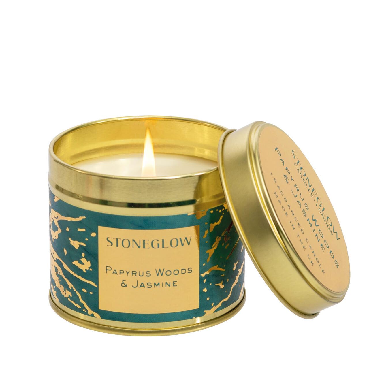 Stoneglow - Stoneglow - Luna - Papyrus Woods & Jasmine - Candle Tin NEW