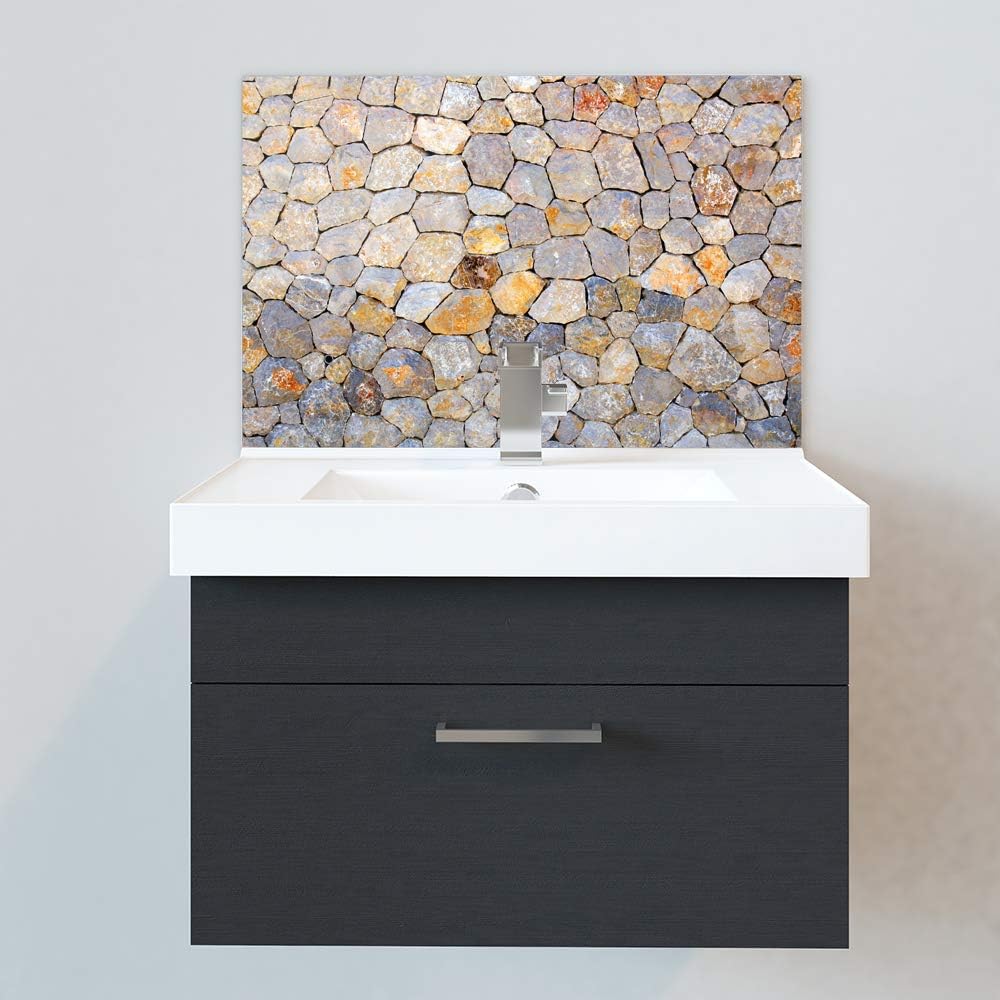 Bathroom Splashbacks Sink Splashbacks by Premier Range Pebbled