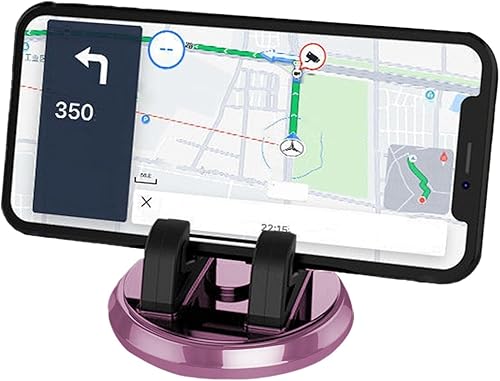 Miniatura 8 de Soporte de teléfono para automóvil, soporte compacto para teléfono de automóvil, soporte giratorio de 360, almohadilla antideslizante para tablero