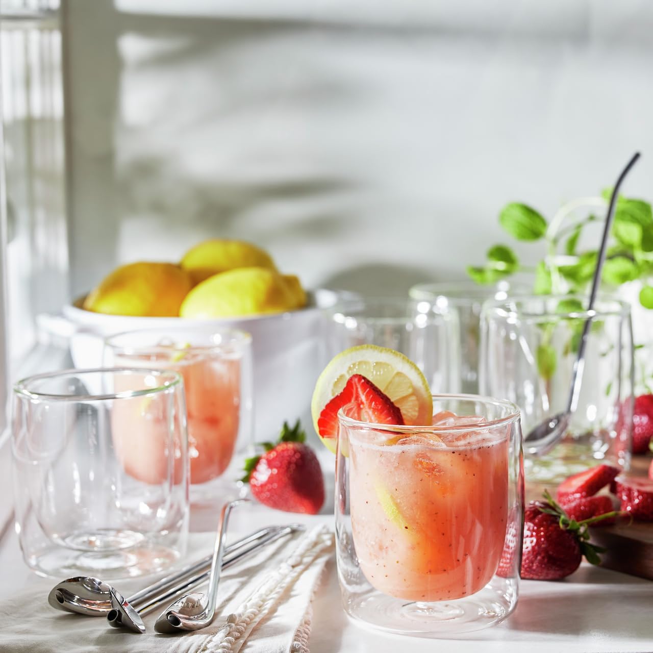 ZWILLING Sorrento 2-pc Double-Wall Tumbler Glass Set - Clear - Image 6