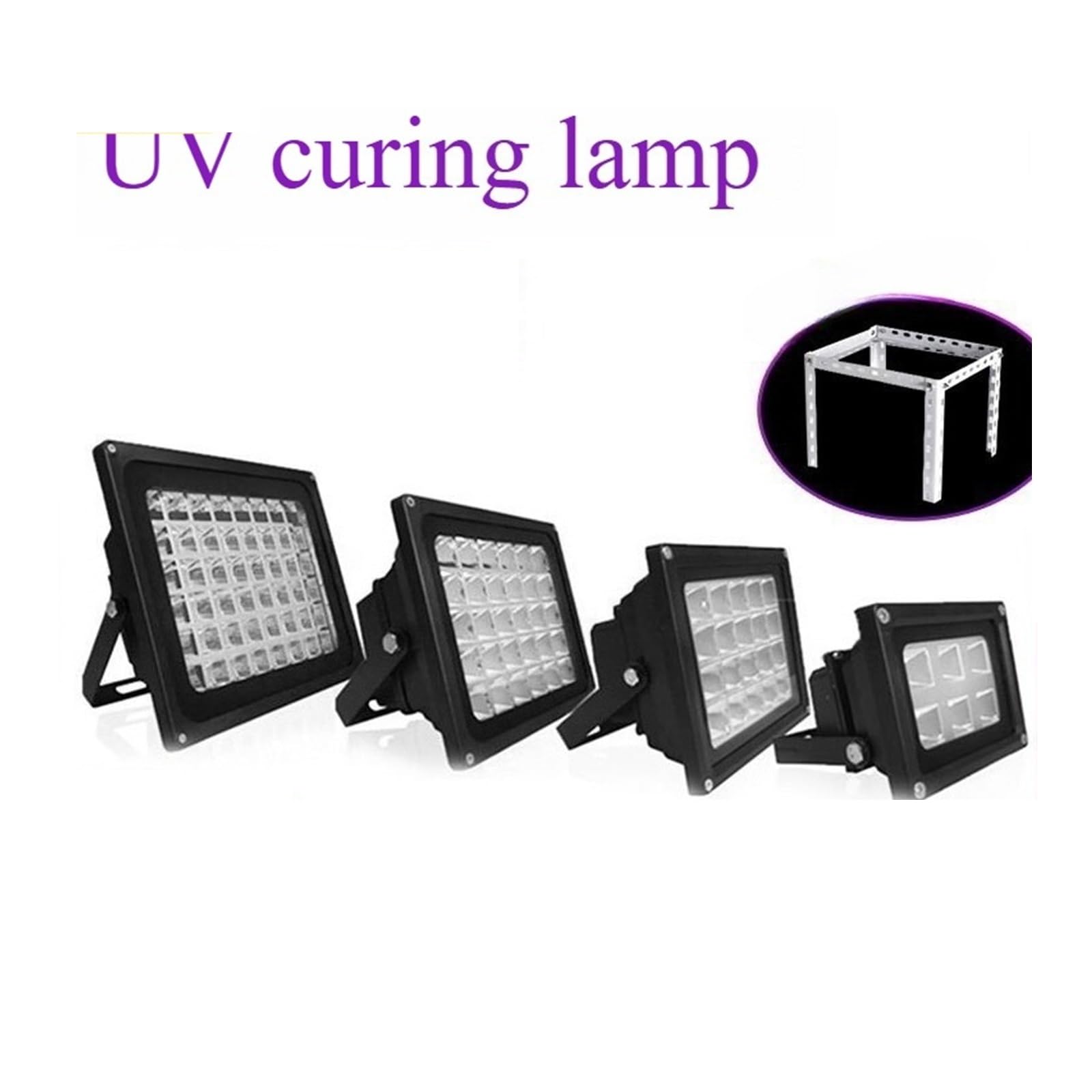 lámpara de curado UV, Lámpara LED De Curado UV Alta Energía, 405nm, 395nm, 365nm, Impresora 3D, Reparación PCB Resina, Manual, Bricolaje, Irradiación Luz Púrpura, For Hornear(395NM,200W)