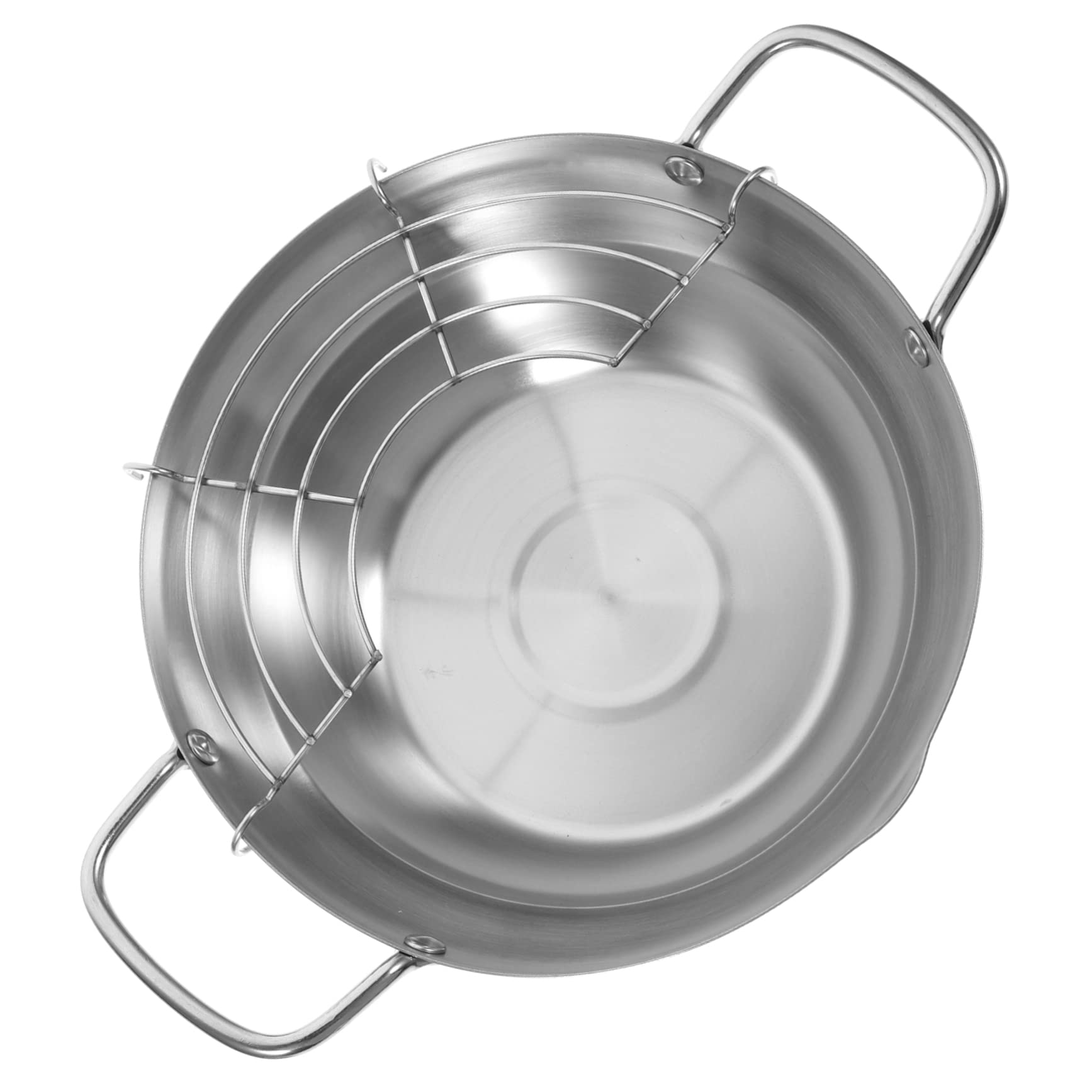 MAGICLULU Mini Japanese Tempura Fryer Pot Stovetop Deep Fryer Basket Non-stick Frying Pan